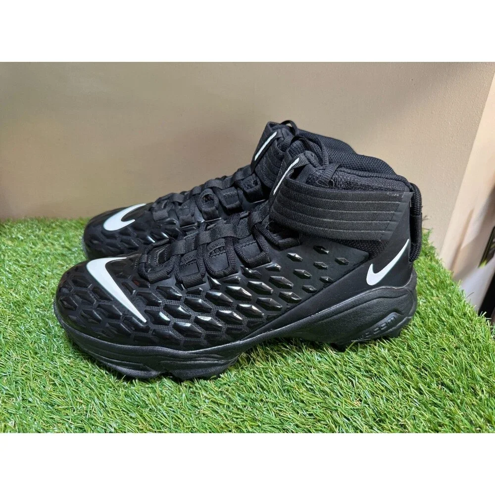 Men's Size 12.5 Nike Force Savage Pro 2 Shark Football Cleats Black BV5448-001